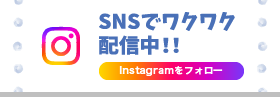 SNSでワクワク配信中！！　Instagramをフォロー