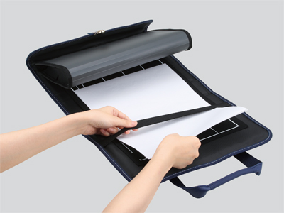 半紙ファイル一体型で、整理整頓が簡単!