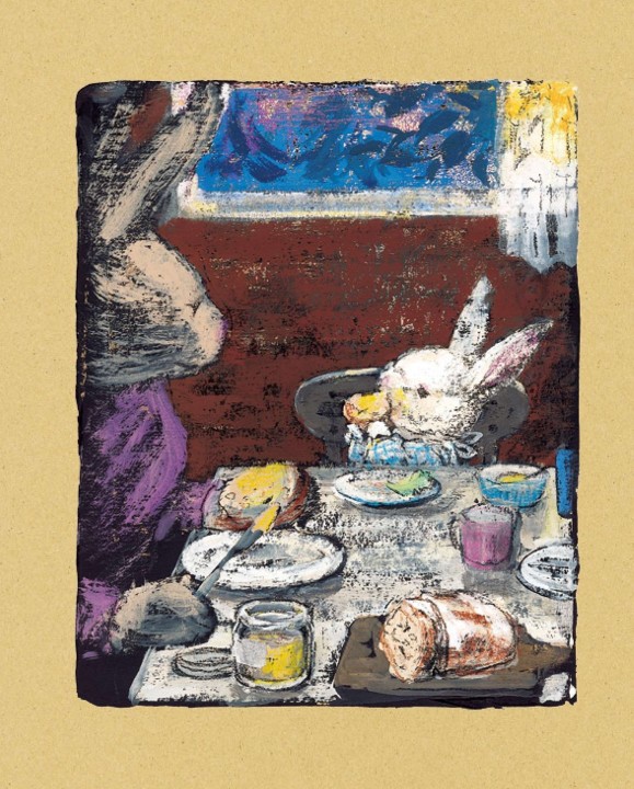 しろうさぎとりんごの木